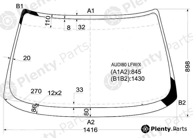  XYG part AUDI80LFW/X (AUDI80LFWX) Replacement part