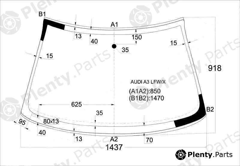  XYG part AUDIA3LFW/X (AUDIA3LFWX) Replacement part