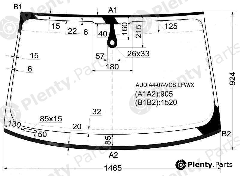  XYG part AUDIA4-07-VCSLFW/X (AUDIA407VCSLFWX) Replacement part