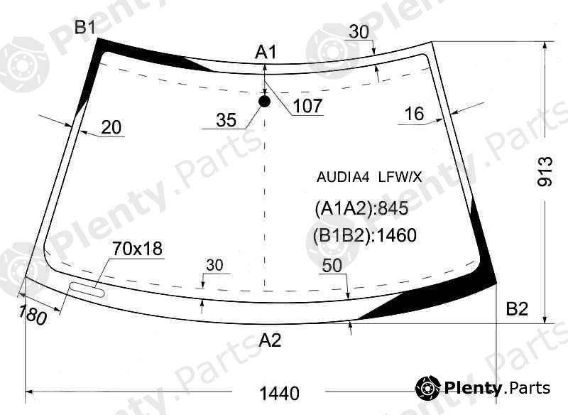  XYG part AUDIA4LFW/X (AUDIA4LFWX) Replacement part