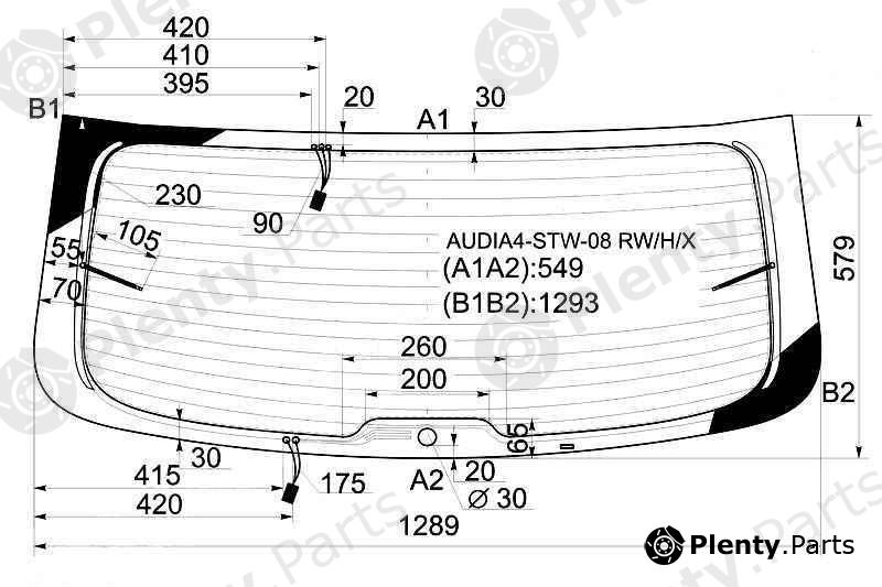  XYG part AUDIA4-STW-08RW/H/X (AUDIA4STW08RWHX) Replacement part