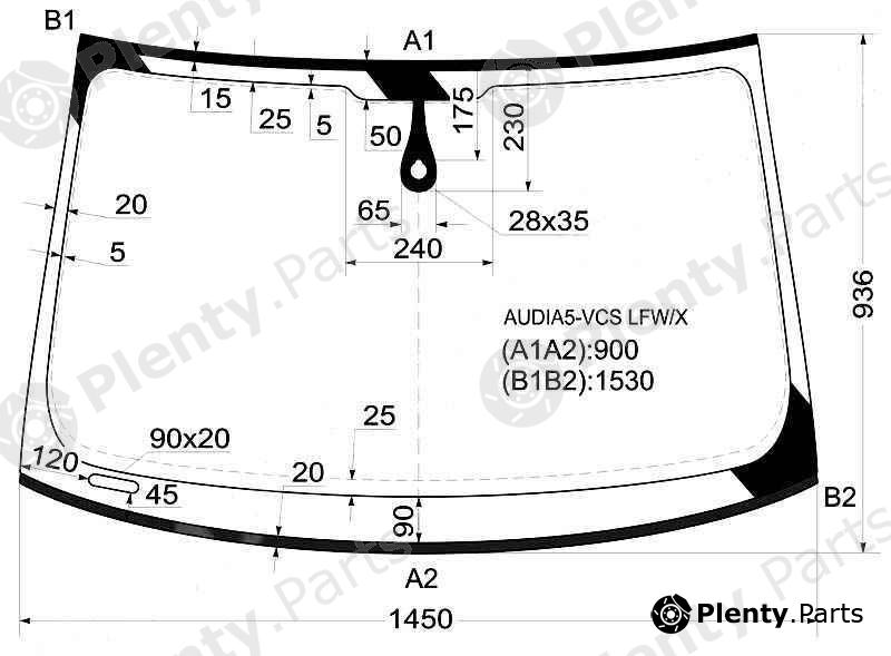  XYG part AUDIA5-VCSLFW/X (AUDIA5VCSLFWX) Replacement part