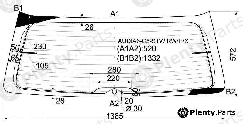  XYG part AUDIA6-C5-STWRW/H/X (AUDIA6C5STWRWHX) Replacement part