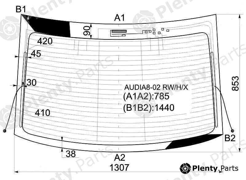  XYG part AUDIA8-02RW/H/X (AUDIA802RWHX) Replacement part