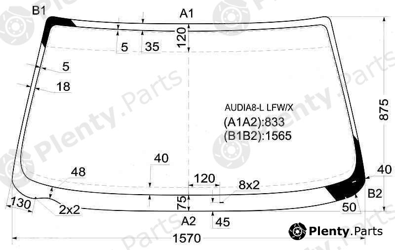  XYG part AUDIA8-LLFW/X (AUDIA8LLFWX) Replacement part