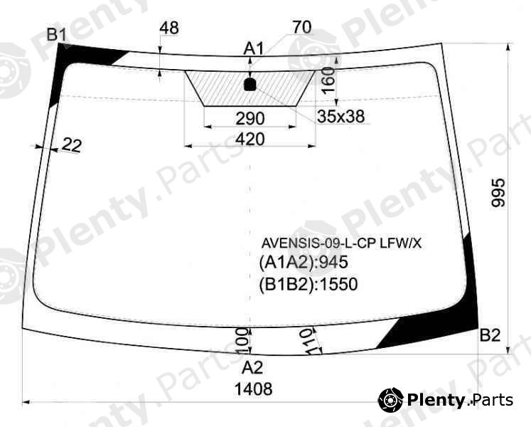  XYG part AVENSIS-09-L-CPLFW/X (AVENSIS09LCPLFWX) Replacement part