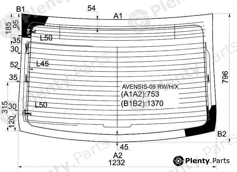  XYG part AVENSIS-09RW/H/X (AVENSIS09RWHX) Replacement part
