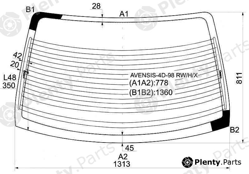  XYG part AVENSIS-4D-98RW/H/X (AVENSIS4D98RWHX) Replacement part