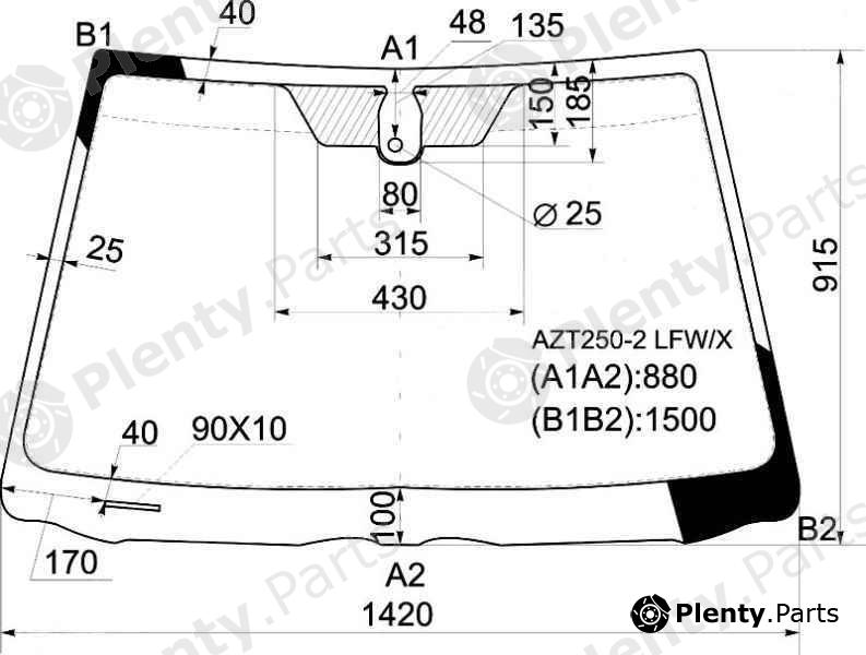  XYG part AZT250-2LFW/X (AZT2502LFWX) Replacement part