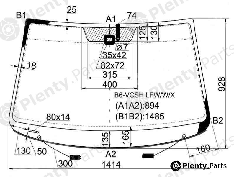  XYG part B6-VCSHLFW/W/X (B6VCSHLFWWX) Replacement part