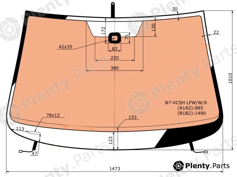  XYG part B7-VCSHLFW/W/X (B7VCSHLFWWX) Replacement part