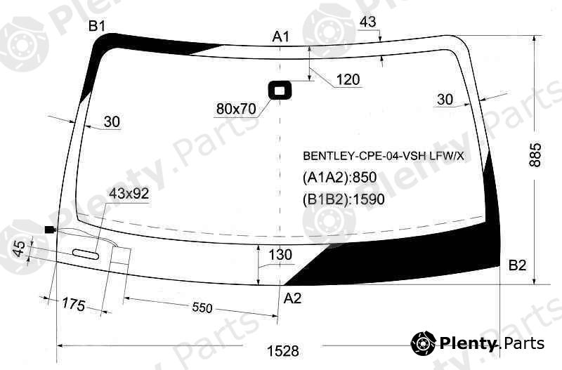  XYG part BENTLEY-CPE-04-VSHLFW/W/X (BENTLEYCPE04VSHLFWWX) Replacement part