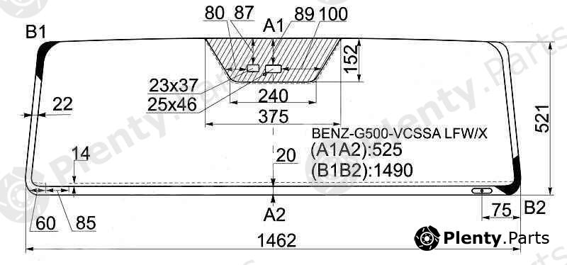  XYG part BENZ-G500-VCSSALFW/W/X (BENZG500VCSSALFWWX) Replacement part