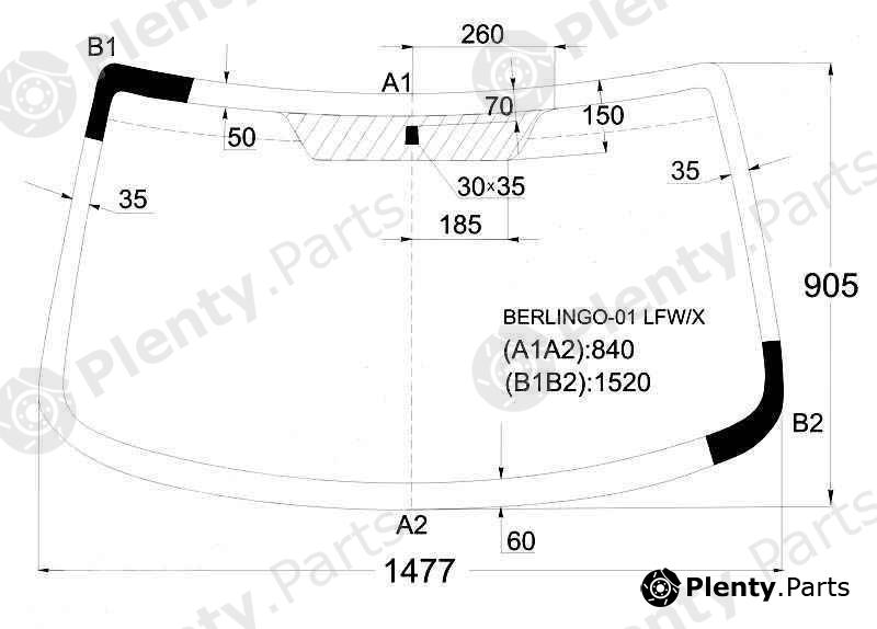  XYG part BERLINGO-01LFW/X (BERLINGO01LFWX) Replacement part