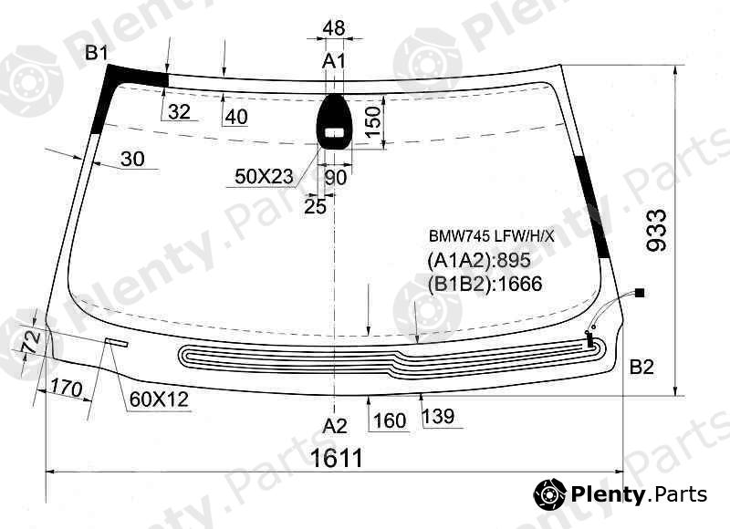  XYG part BMW745LFW/H/X (BMW745LFWHX) Replacement part