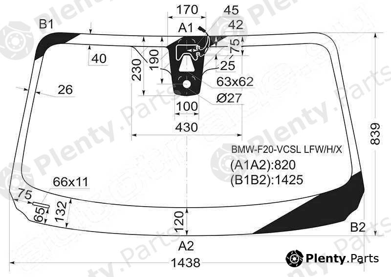  XYG part BMW-F20-VCSLLFW/H/X (BMWF20VCSLLFWHX) Replacement part