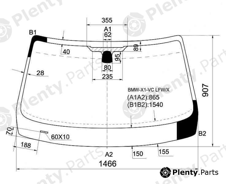  XYG part BMW-X1-VCLFW/X (BMWX1VCLFWX) Replacement part