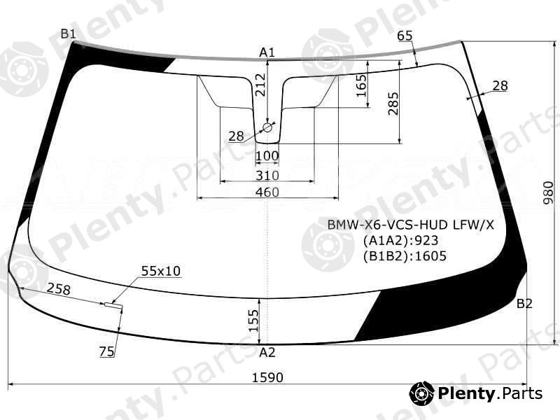  XYG part BMW-X6-VCS-HUDLFW/X (BMWX6VCSHUDLFWX) Replacement part