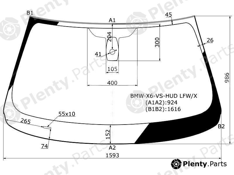  XYG part BMW-X6-VS-HUDLFW/X (BMWX6VSHUDLFWX) Replacement part
