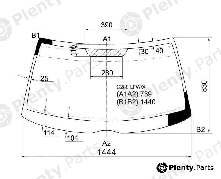  XYG part C280LFW/X (C280LFWX) Replacement part