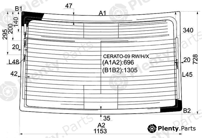  XYG part CERATO-09RW/H/X (CERATO09RWHX) Replacement part