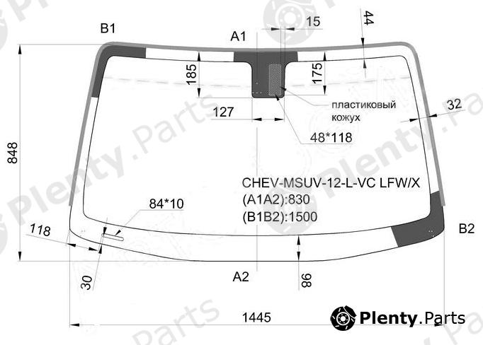  XYG part CHEV-MSUV-12-L-VCLFW/X (CHEVMSUV12LVCLFWX) Replacement part
