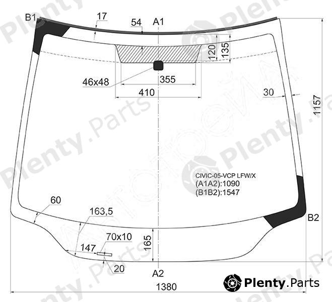  XYG part CIVIC-05-VCPLFW/X (CIVIC05VCPLFWX) Replacement part