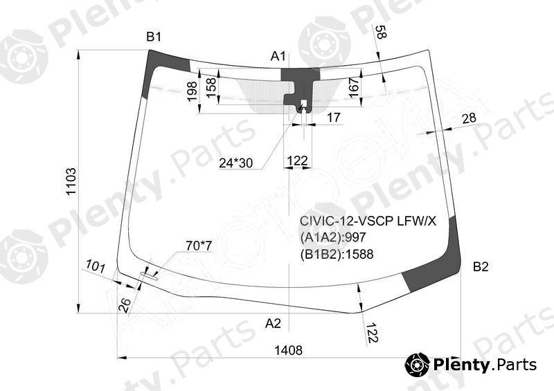  XYG part CIVIC-12-VSCPLFW/X (CIVIC12VSCPLFWX) Replacement part