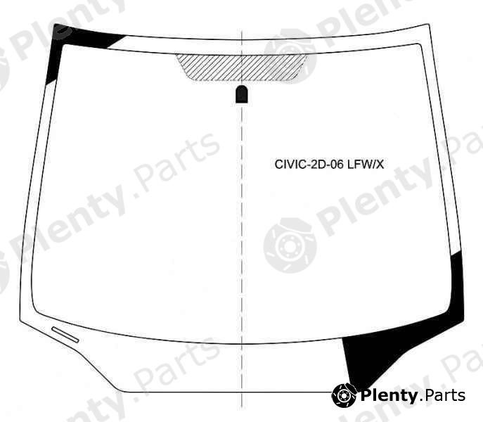  XYG part CIVIC-2D-06LFW/X (CIVIC2D06LFWX) Replacement part
