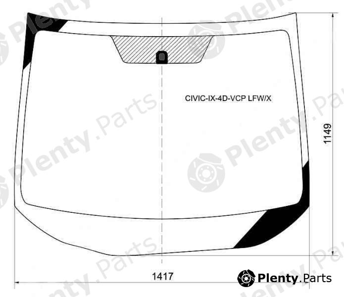  XYG part CIVIC-IX-4D-VCPLFW/X (CIVICIX4DVCPLFWX) Replacement part
