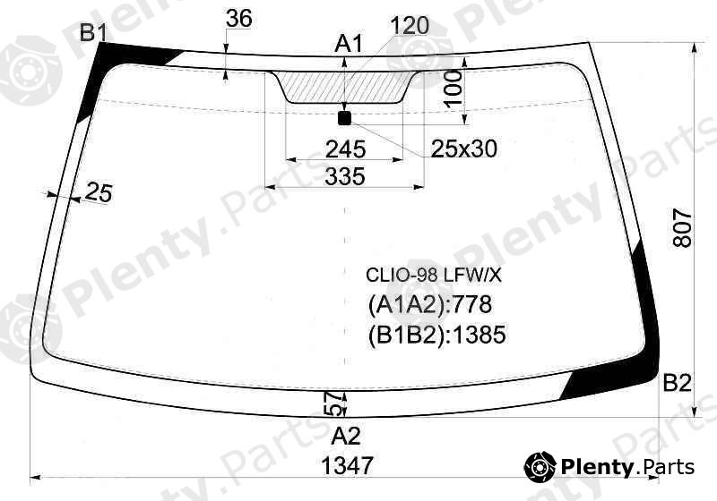  XYG part CLIO-98LFW/X (CLIO98LFWX) Replacement part