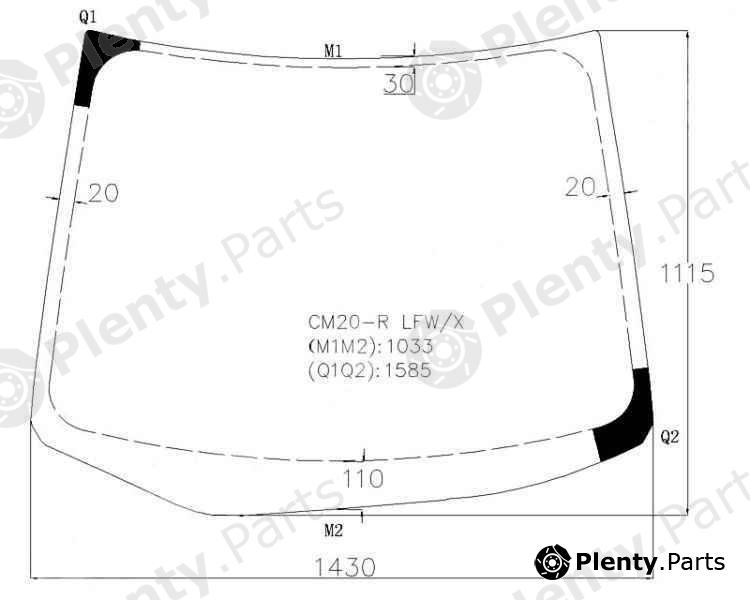  XYG part CM20-RLFW/X (CM20RLFWX) Replacement part