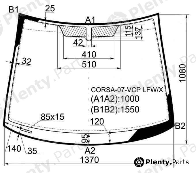  XYG part CORSA-07-VCPLFW/X (CORSA07VCPLFWX) Replacement part