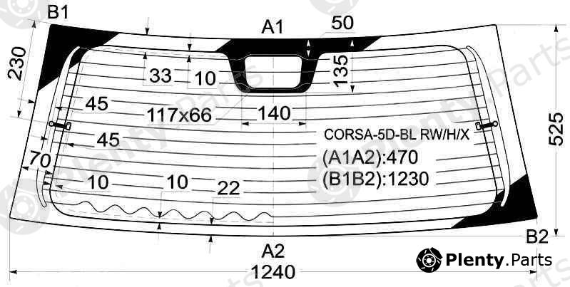  XYG part CORSA-5D-BLRW/H/X (CORSA5DBLRWHX) Replacement part