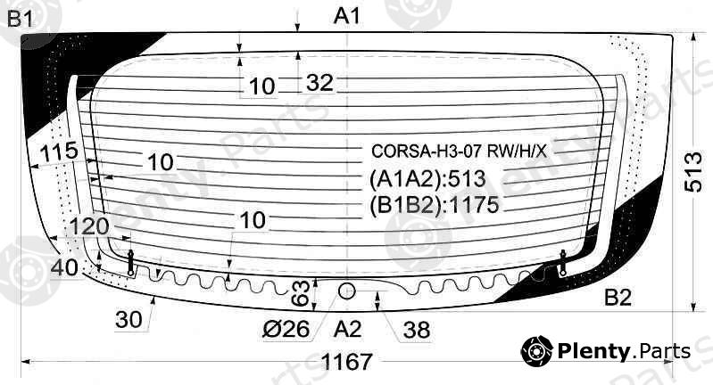  XYG part CORSA-H3-07RW/H/X (CORSAH307RWHX) Replacement part