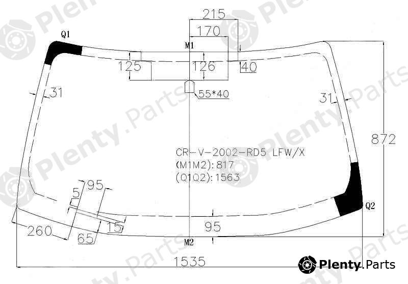  XYG part CR-V-2002LFW/X (CRV2002LFWX) Replacement part