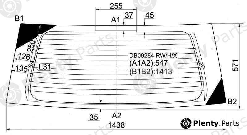  XYG part DB09284RW/H/X (DB09284RWHX) Replacement part