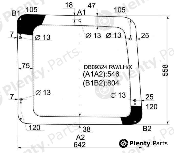  XYG part DB09324RW/LH/X (DB09324RWLHX) Replacement part