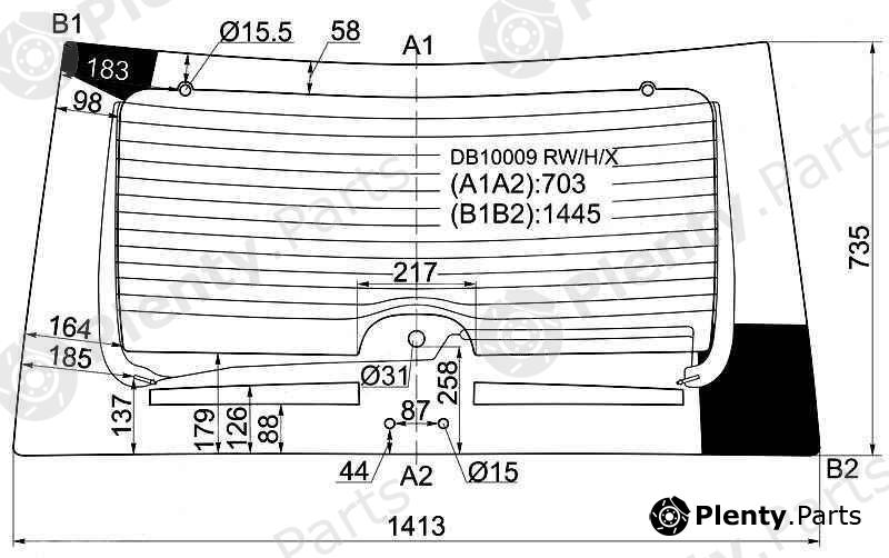 XYG part DB10009RW/H/X (DB10009RWHX) Replacement part