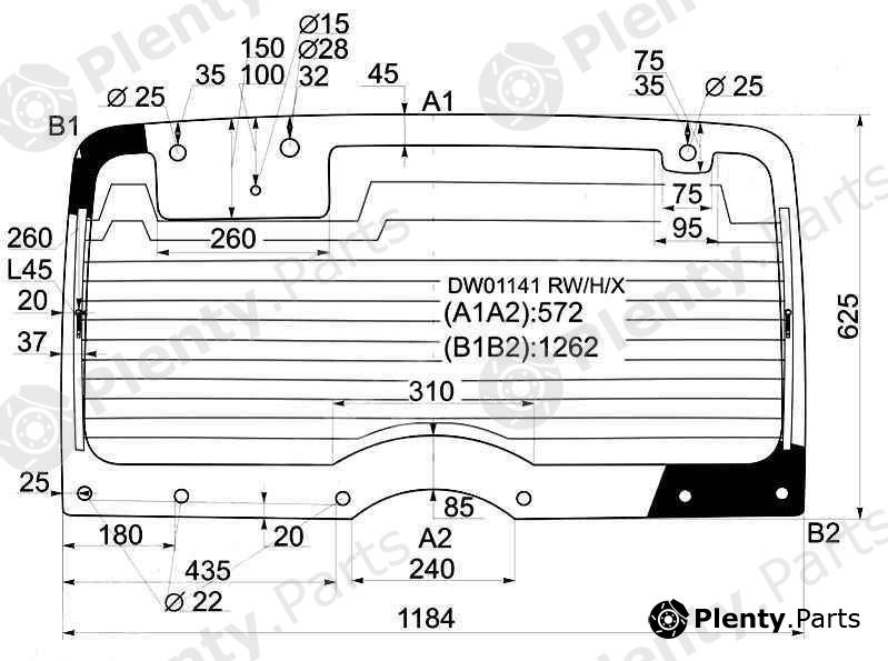  XYG part DW01141RW/H/X (DW01141RWHX) Replacement part