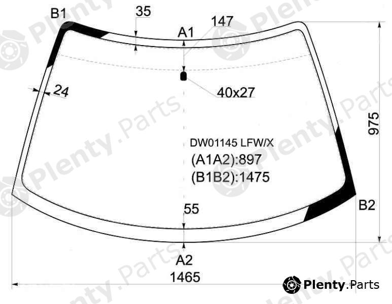  XYG part DW01145LFW/X (DW01145LFWX) Replacement part