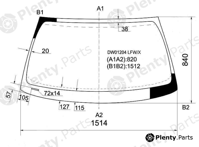  XYG part DW01204LFW/X (DW01204LFWX) Replacement part
