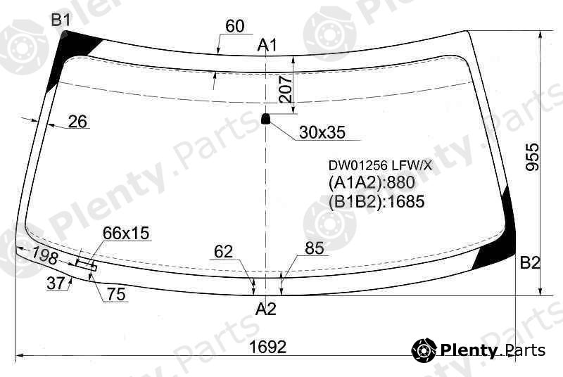  XYG part DW01256LFW/X (DW01256LFWX) Replacement part