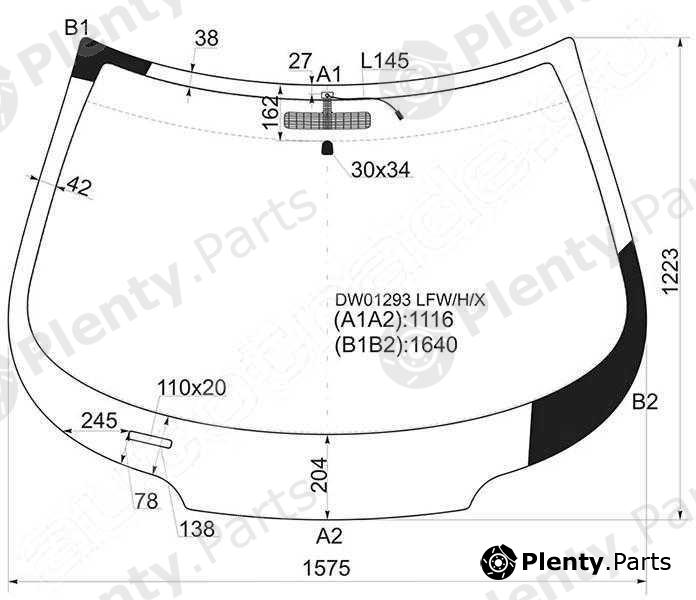  XYG part DW01293LFW/H/X (DW01293LFWHX) Replacement part