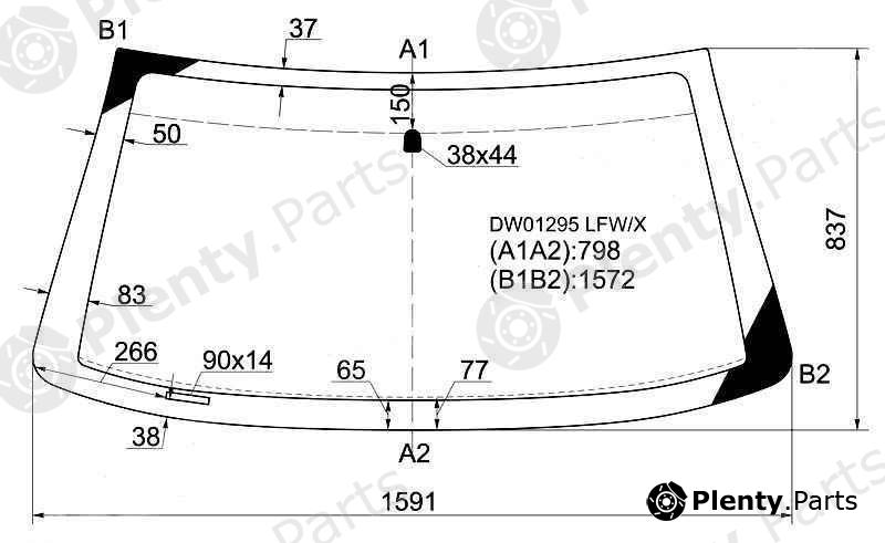  XYG part DW01295LFW/X (DW01295LFWX) Replacement part