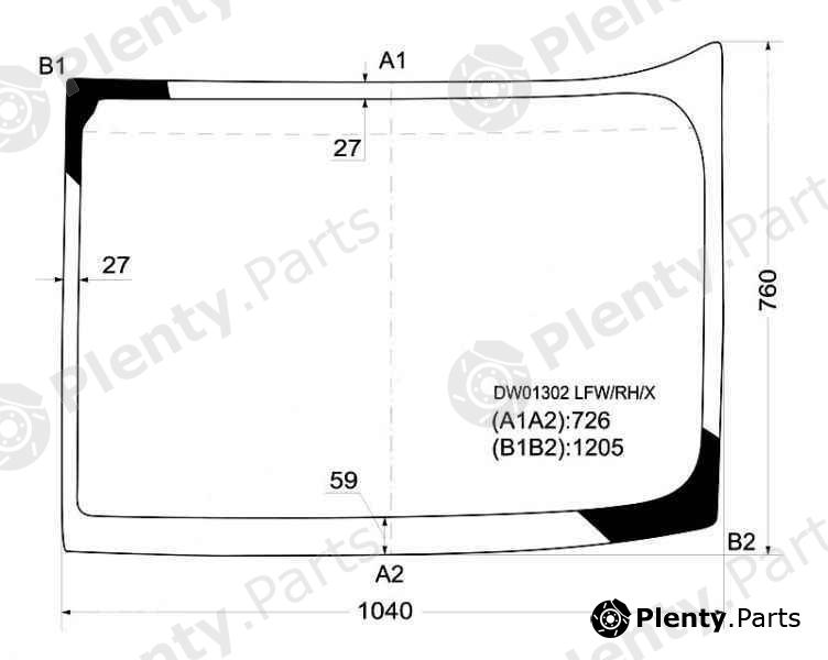  XYG part DW01302LFW/RH/X (DW01302LFWRHX) Replacement part