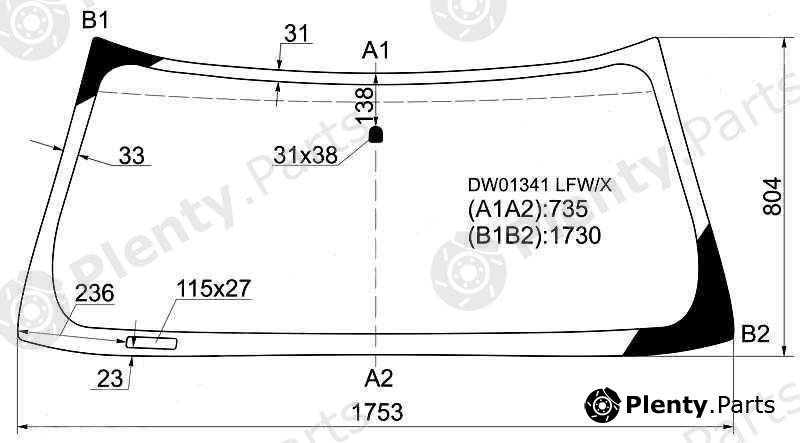  XYG part DW01341LFW/X (DW01341LFWX) Replacement part
