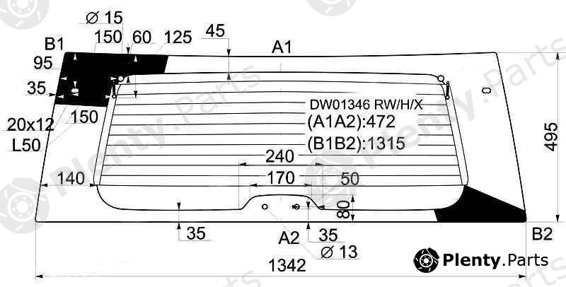  XYG part DW01346RW/H/X (DW01346RWHX) Replacement part