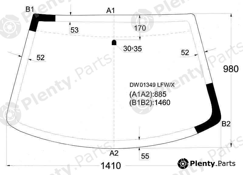  XYG part DW01349LFW/X (DW01349LFWX) Replacement part