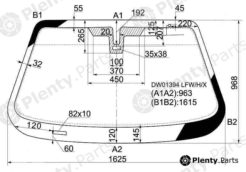 XYG part DW01394LFW/H/X (DW01394LFWHX) Replacement part